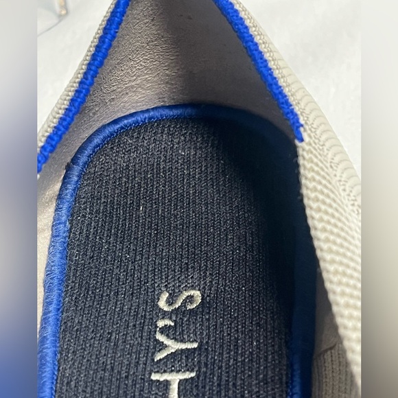 ROTHY'S The Flat Round Toe Birdseye Grey Knit Comfort Ballet Flats-Size 10 - Picture 6 of 12